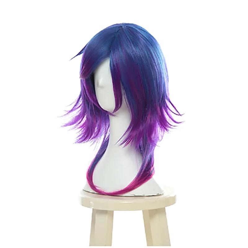 Perruques de Cosplay synthétiques LOL Neeko, perruque de Cosplay du jeu caméléon curieux