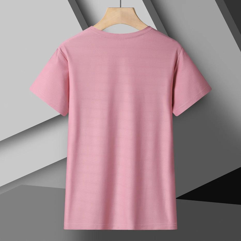 T-shirt course femmes réfléchissant élastique respirant séchage rapide glace soie été