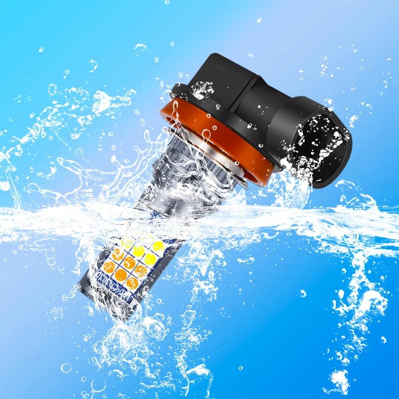 Double ampoule LED H1 H3, 2 pièces, lumières antibrouillard de voiture, 12V 24V 6000K, lumière blanc