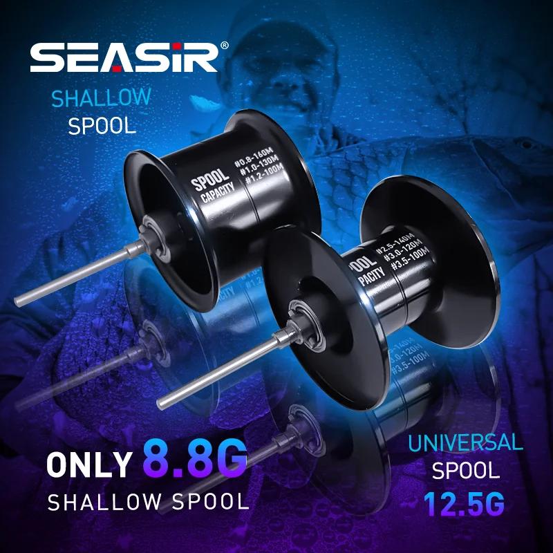 SEASIR Cast-X Moulinet de pêche Baitcasting Mico, Double bobine, Ratio d'engrenage à grande vitesse