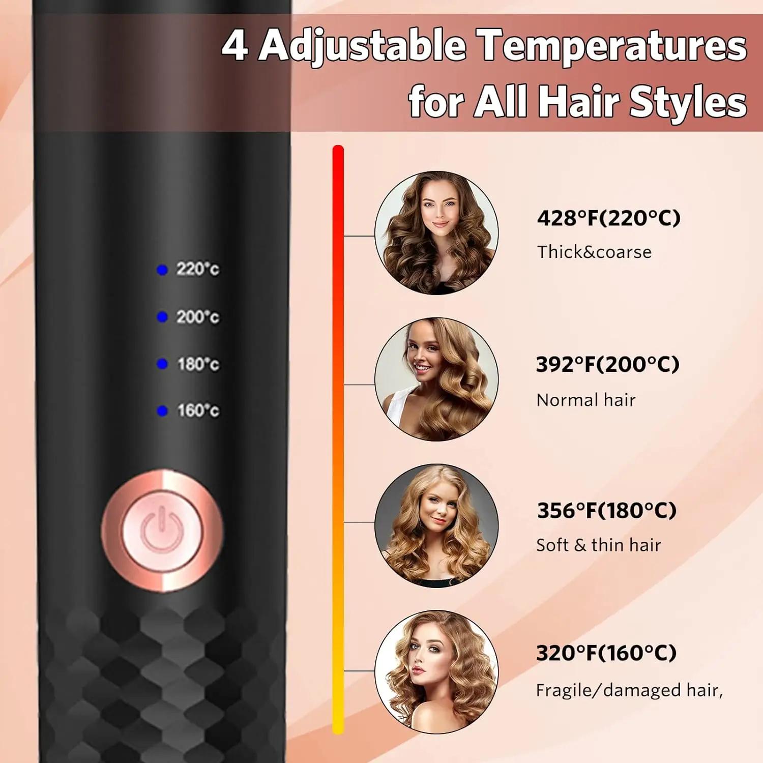 Fer à friser en céramique rotatif automatique, bigoudi à air, bigoudi à rotation automatique, baguet