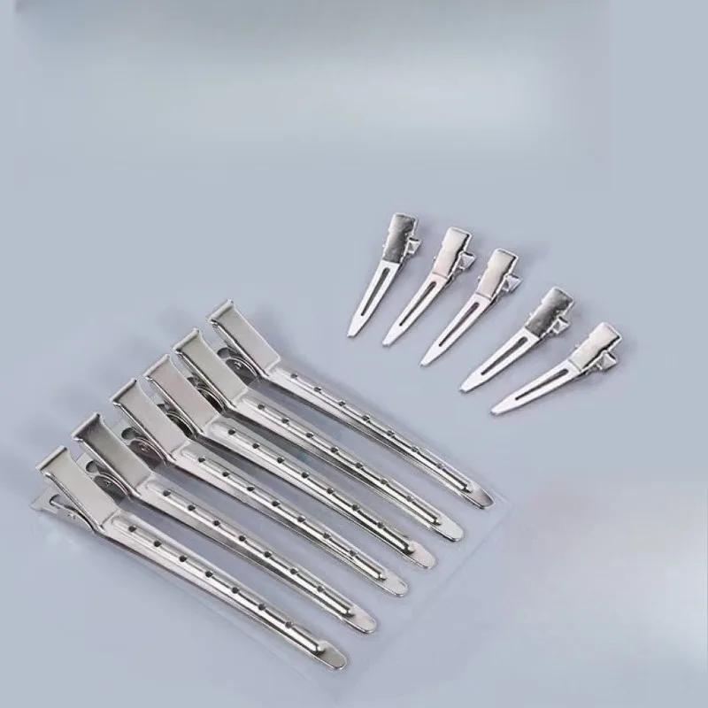 Pinces à cheveux Barrettes en métal, 5/10 pièces, pinces de sectionnement pour coiffure, barbier, co