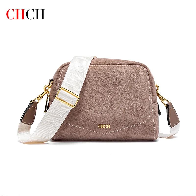 CHCH sac à bandoulière femme Collection automne/hiver Anti velours sac carré femme vin rouge sac à b