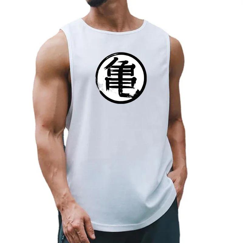Chemise de sport imprimée Anime japonais pour hommes - Vêtements fitness respirants été