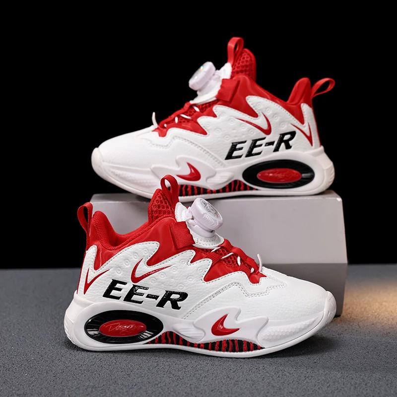 Baskets enfants chaussures de basket-ball décontractées pour enfants chaussures de sport montantes p
