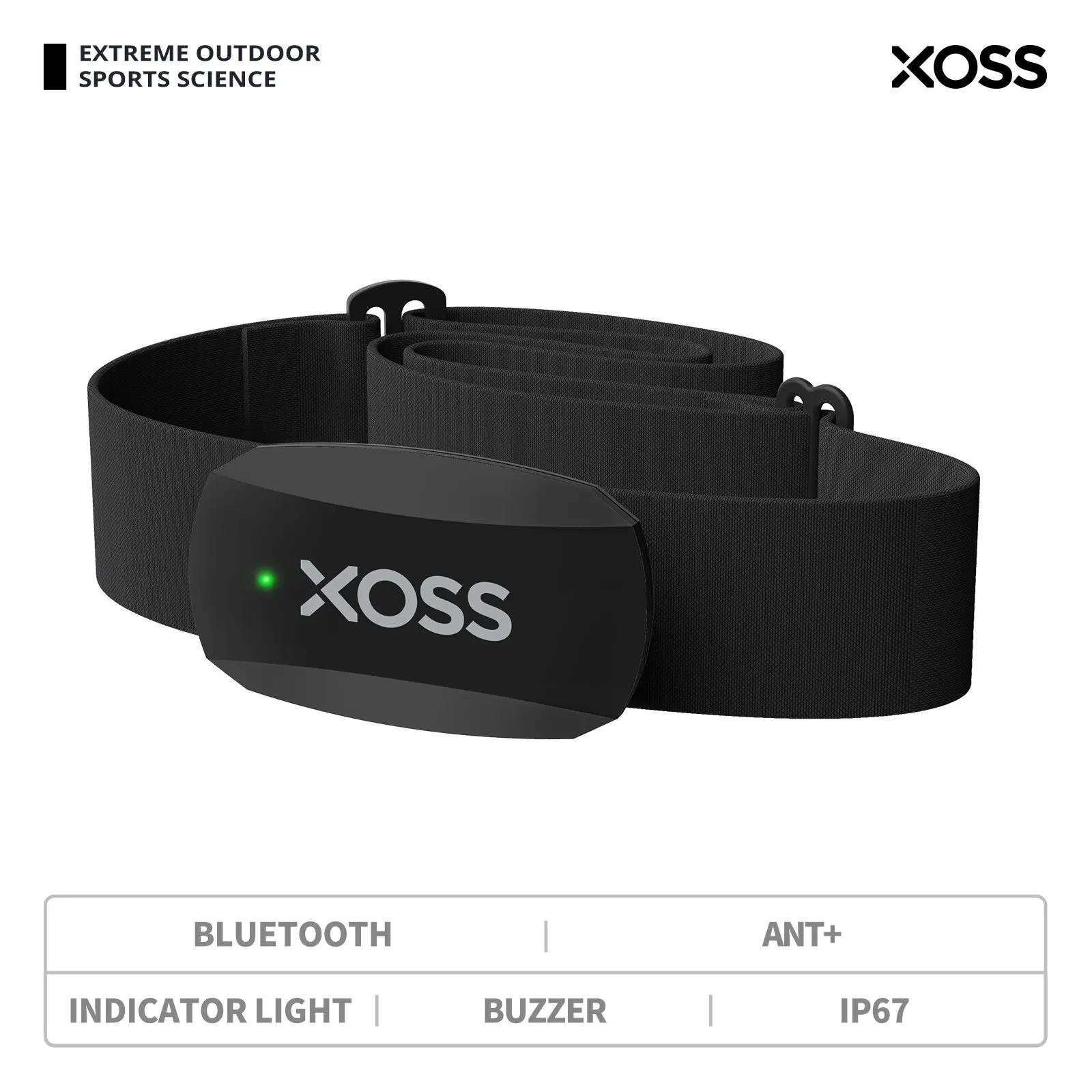 XOSS X2-Sangle de poitrine avec moniteur de fréquence cardiaque, capteur de fitness intelligent sans
