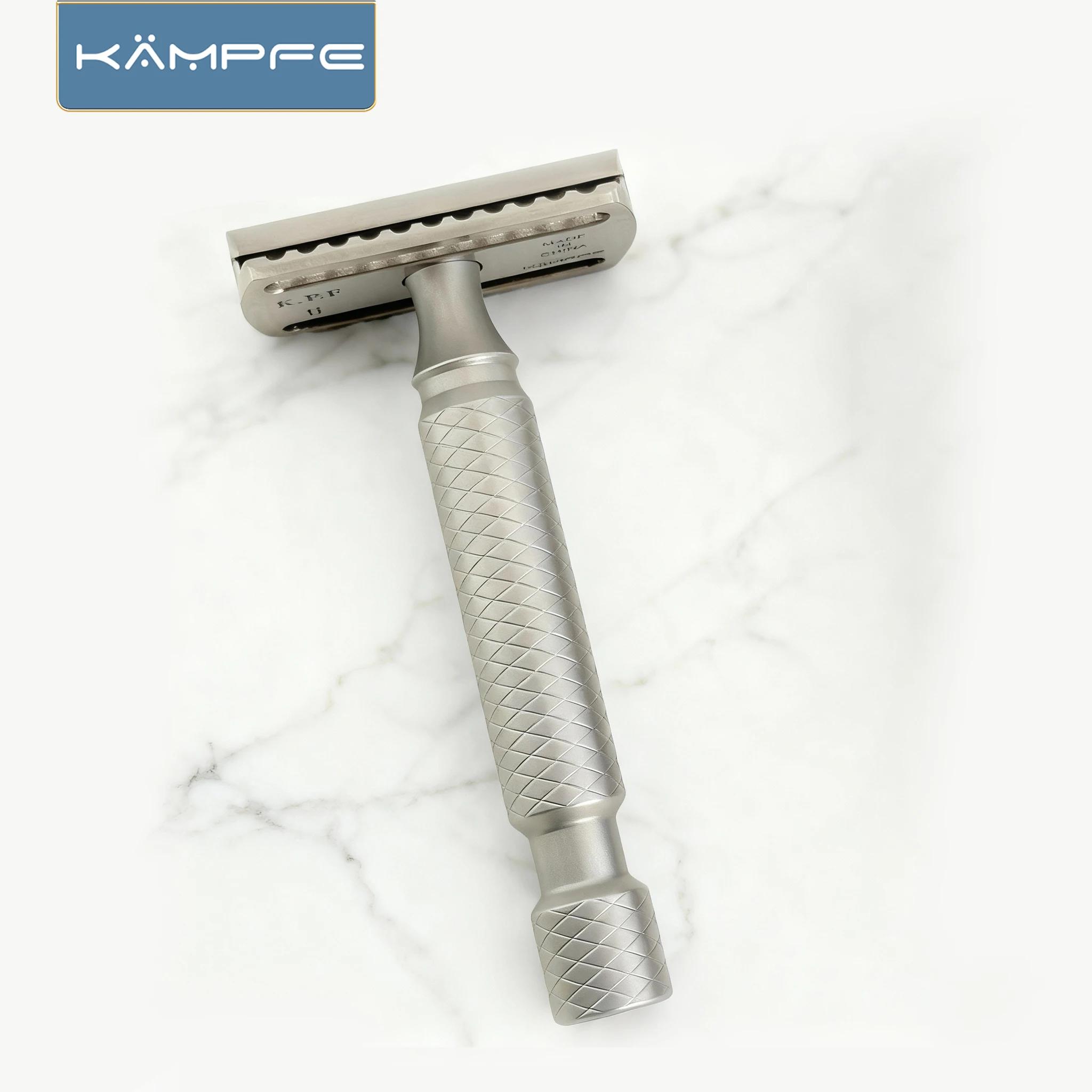 Rasoir de sécurité pour homme en alliage de titane, usinage de précision CNC KAMPFE, cadeau pour pet