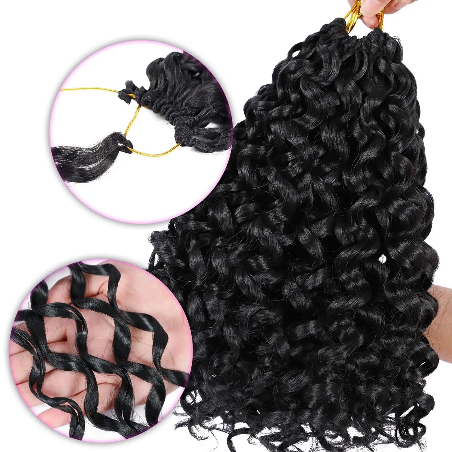 Synthétique court GoGo Curl Crochet cheveux pour femmes plage Curl Crochet tresses cheveux océan vag