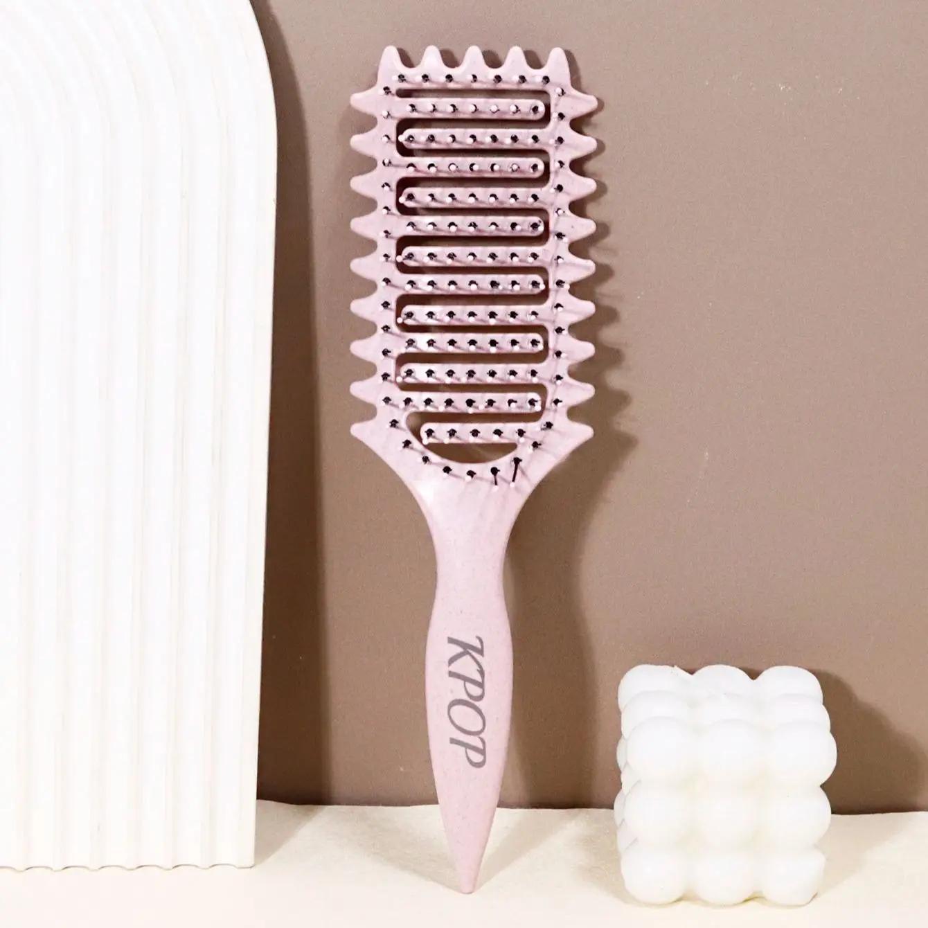 Brosse à friser KPOP - Poils en nylon et manche ABS pour créer une coiffure bouclée Spécial pour per