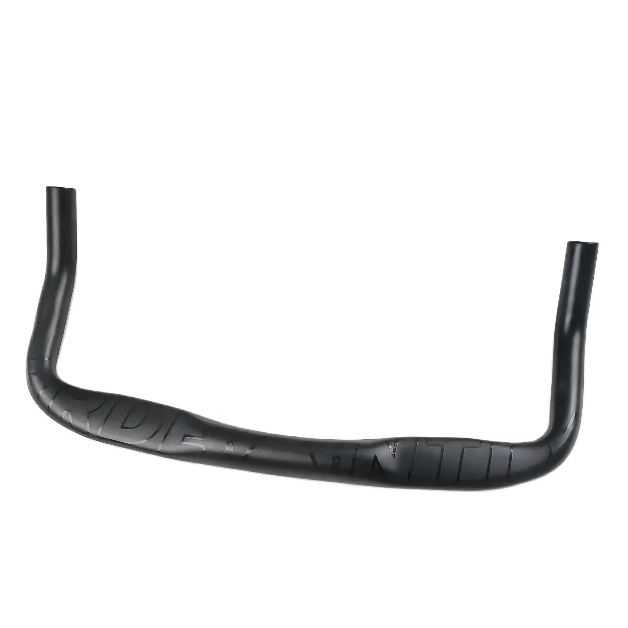 Aramment fixe engrenage course vélo de route TT guidon 31.8mm noir en alliage d'aluminium vélo Bullh