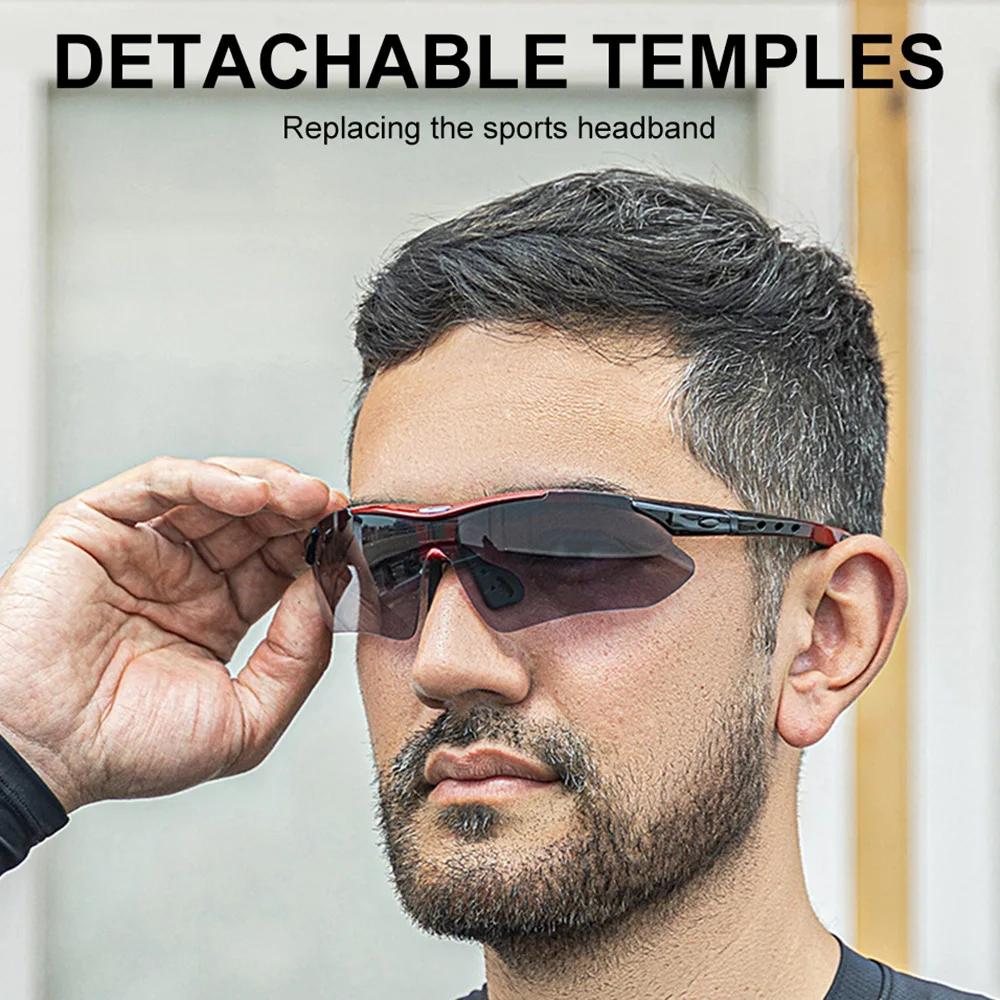 Lunettes cyclisme ROCKBROS polarisées 5 lentilles - VTT route équitation randonnée sport
