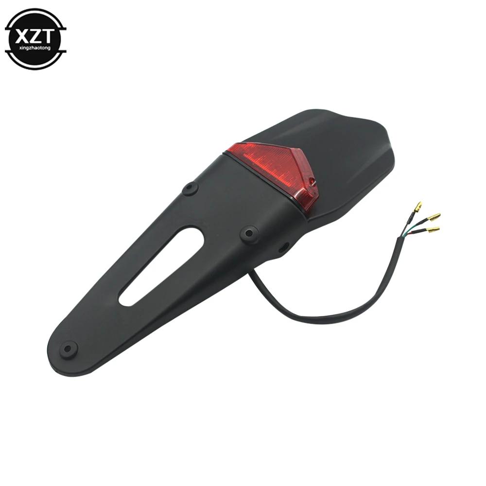 Enquêter arrière LED universel pour moto, feu stop, plaque de planificateur de garde-boue arrière, s
