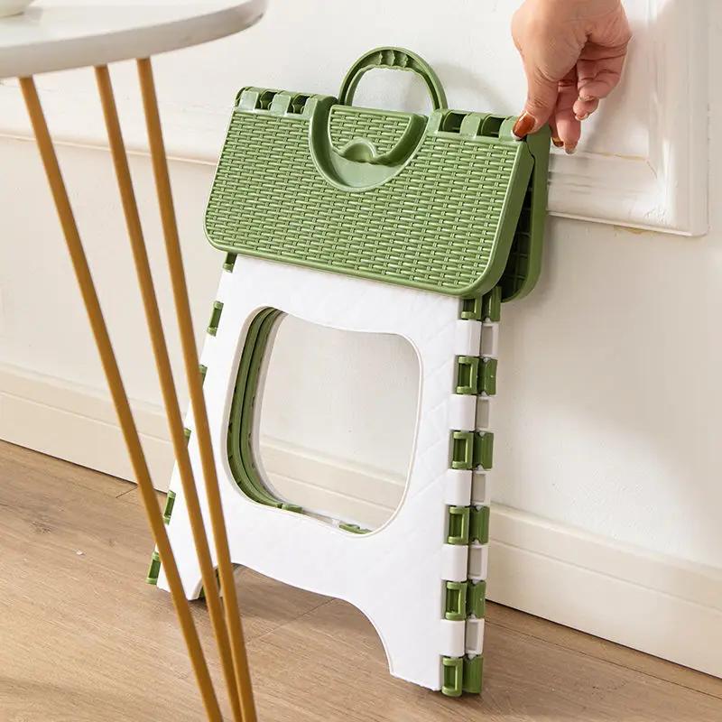 Tabouret de pêche en plastique épais et pliant, Mini chaise d'extérieur Portable pour adultes et enf