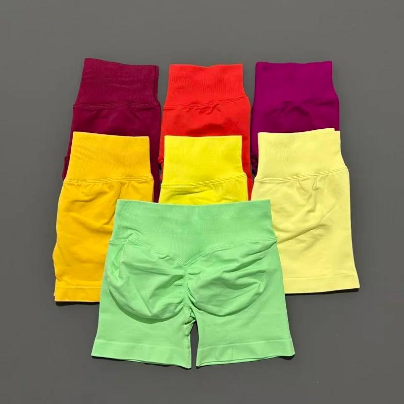 HISTELLO – short de sport pour femmes, taille haute, 4.5 pouces, pour yoga, entraînement, leggings s