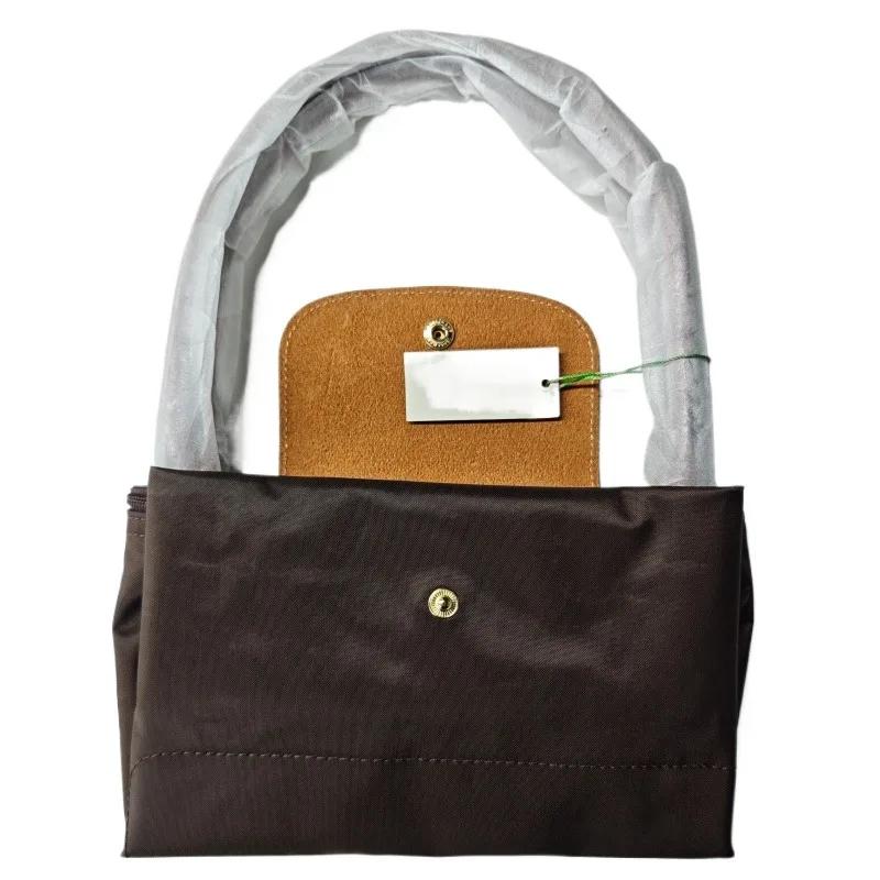 Sacs à main pliables en nylon Hobo classiques pour femme, sacs fourre-tout brodés, sacs à bandoulièr