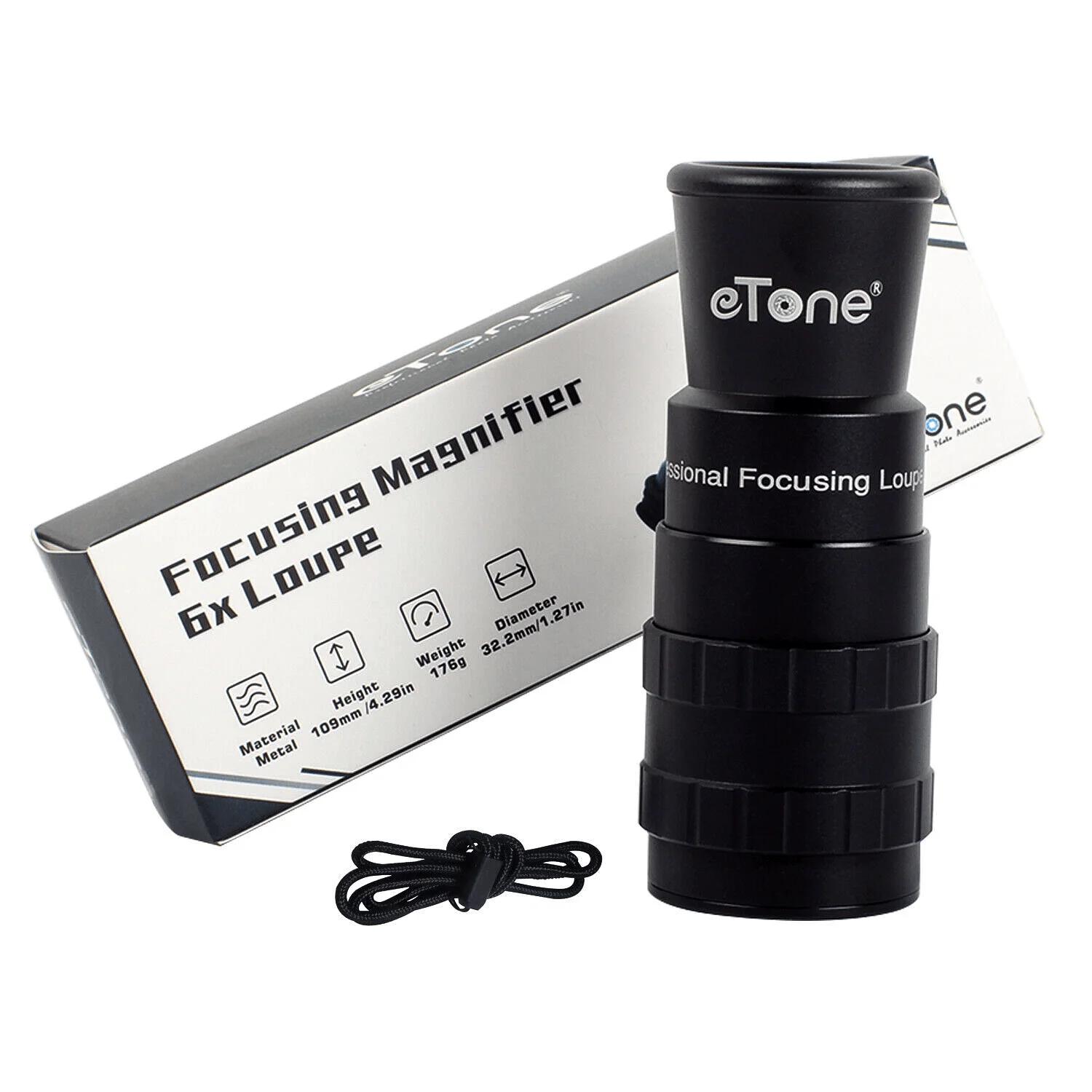 eTone 6x loupe verre dépoli loupe Focus écran viseur loupe pour 4x5 5x7 8X 10Grand format appareil p