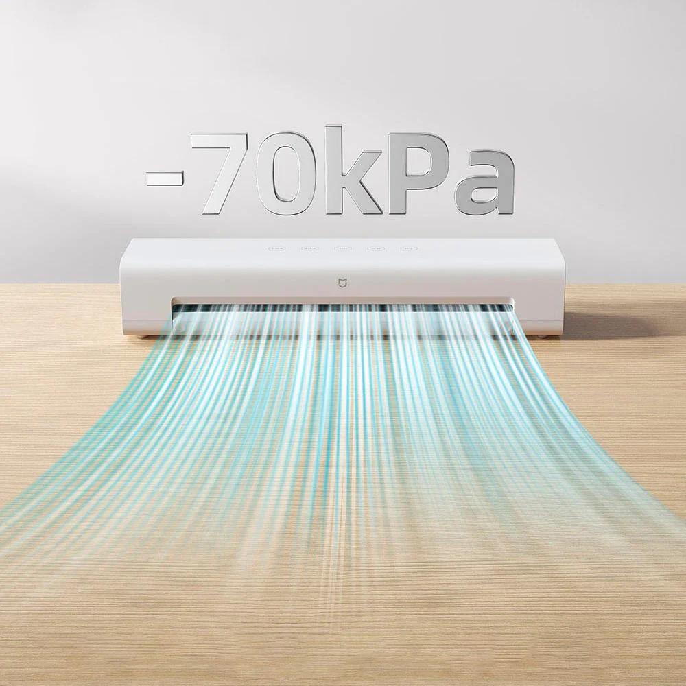 Machine à sceller sous vide MIJIA, aspiration de 70 kPa, modes sec/humide, 10 sacs sous vide, systèm