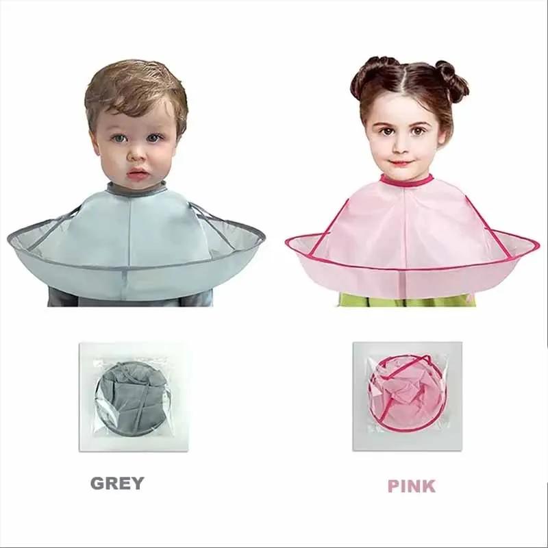 Cape de coupe de cheveux pour enfants, réutilisable, pour barbier, outils, capture de cheveux pliabl