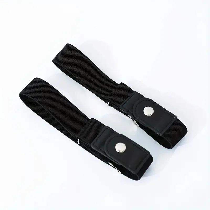2 pièces/ensemble sans boucle ceinture élastique pour femmes hommes unisexe ceinture extensible pour