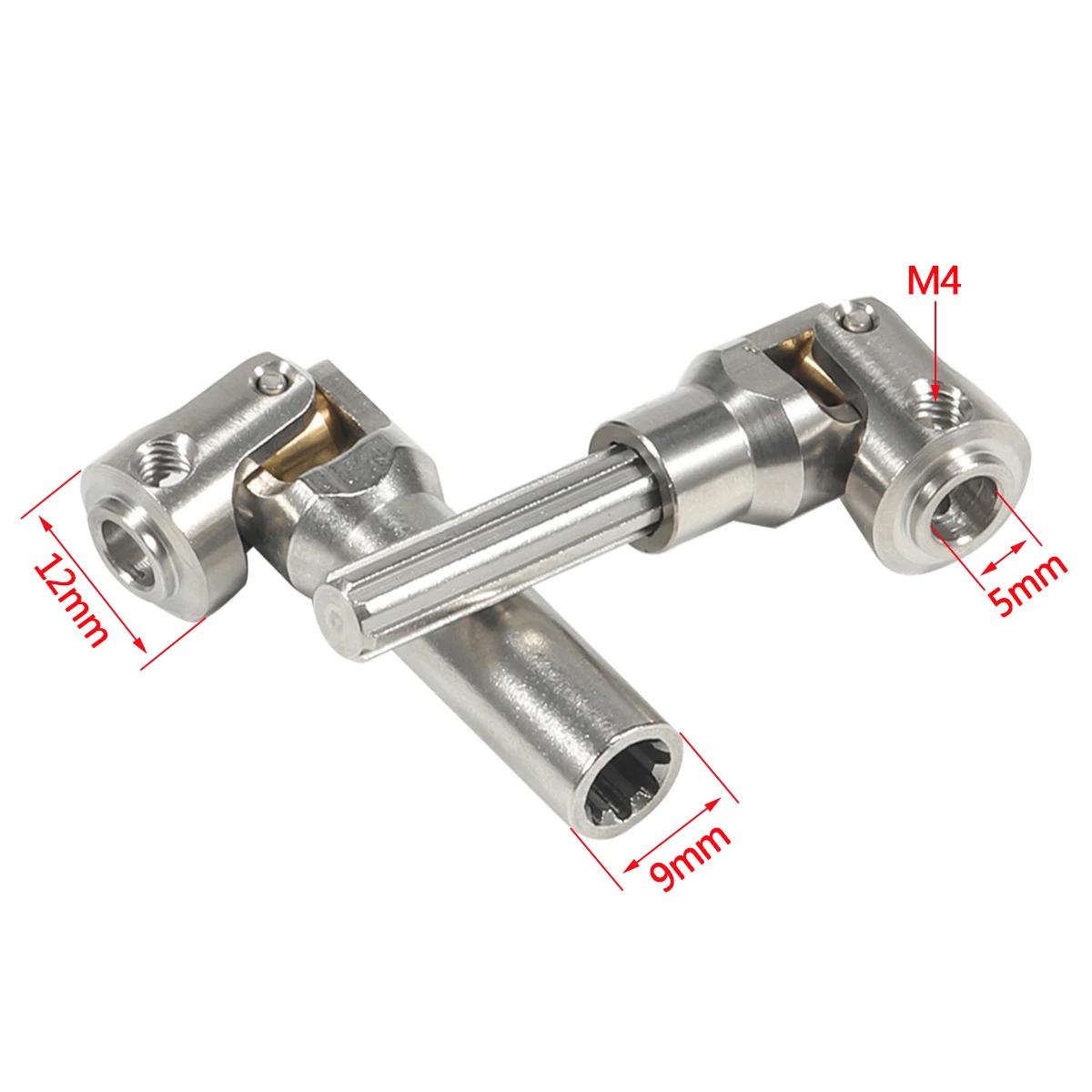 Arbre d'entraînement en acier inoxydable, 5mm, Joint universel, pour plates-formes 1/10 RC chenille