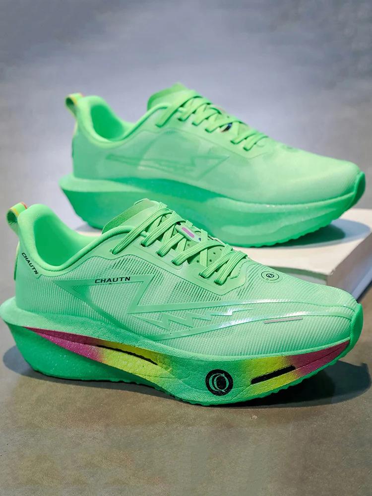 Chaussures de course pour hommes, plaque en carbone spécialisée, sport, marathon, respirantes, légèr