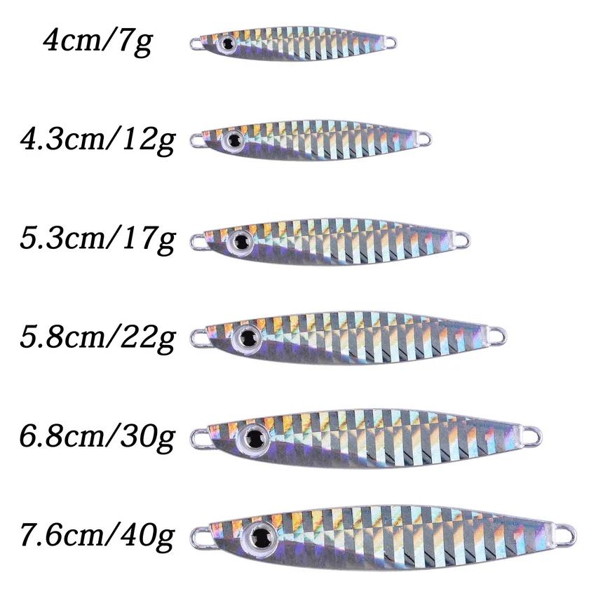 Plomb VIB pêche 7g 12g 17g 22g 30g 40g leurres légers gabarit en métal cuillère pêche d'hiver bon po