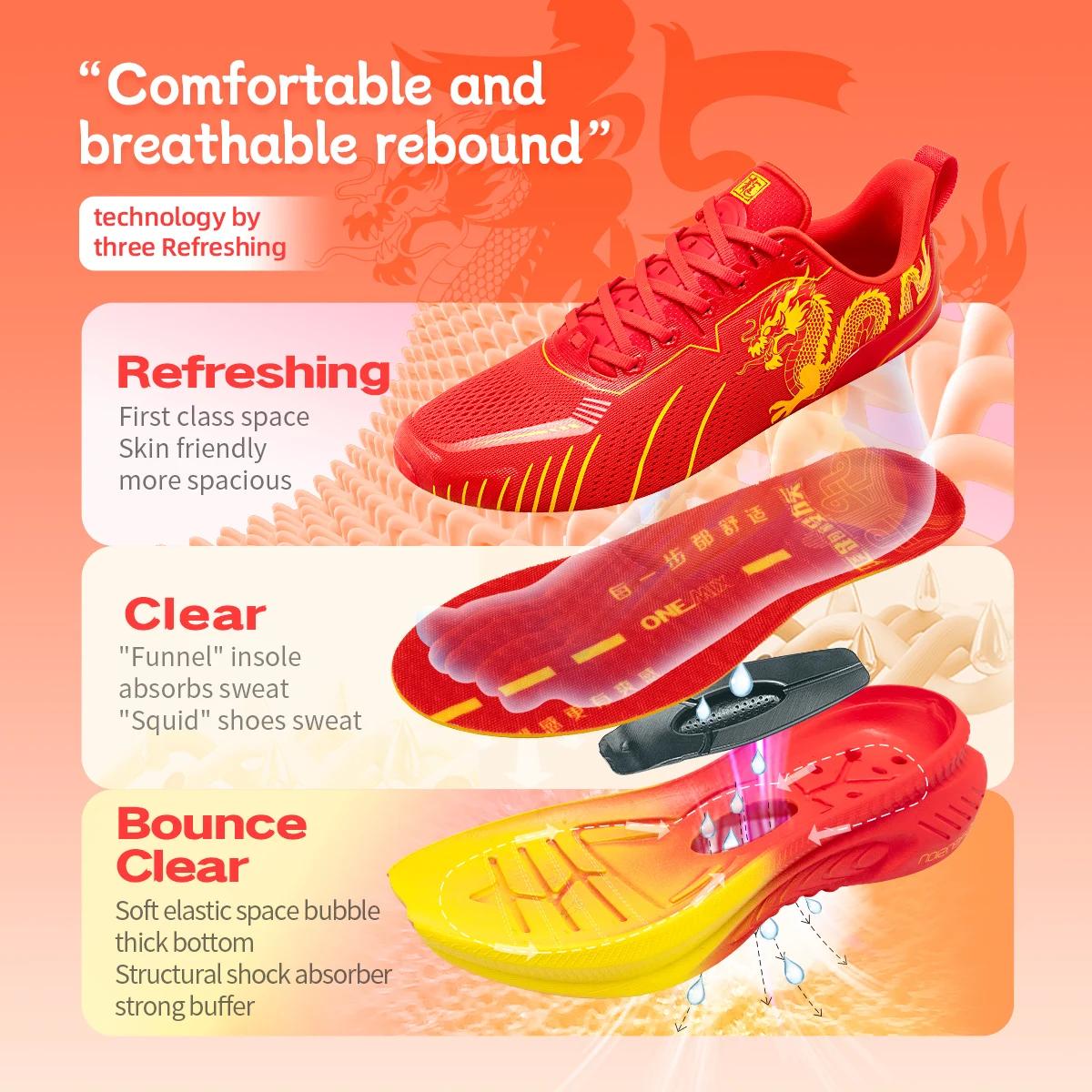Baskets ONEMIX loong pour coureurs lourds - Chaussures de course antidérapantes et légères