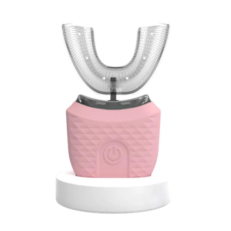 Brosse à dents électrique en forme de U portable, brosse à dents électrique automatique en forme de