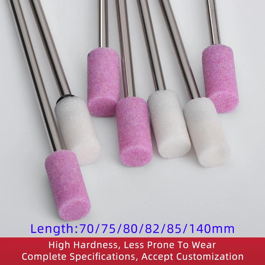 1 pièces 3mm/6mm tige Dia abrasif monté pointe de pierre pour outils rotatifs meulage pierre roue tê
