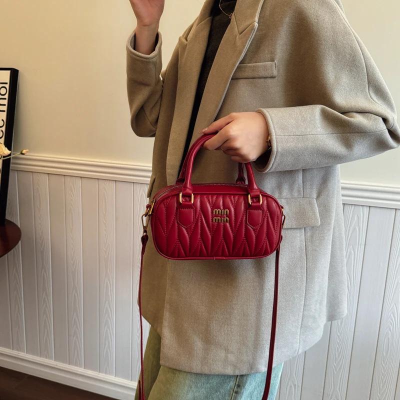 Sac à main élégant en cuir haut de gamme pour femmes, sac à main de créateur classique pour les traj