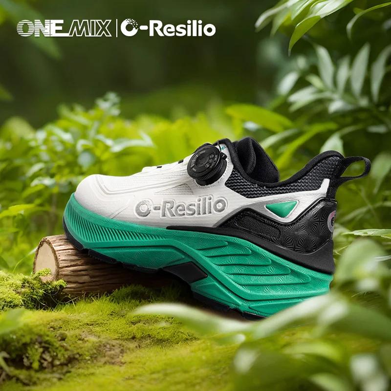 ONEMIX baskets de course en plein air hommes chaussures de sentier élastiques léger respirant femmes