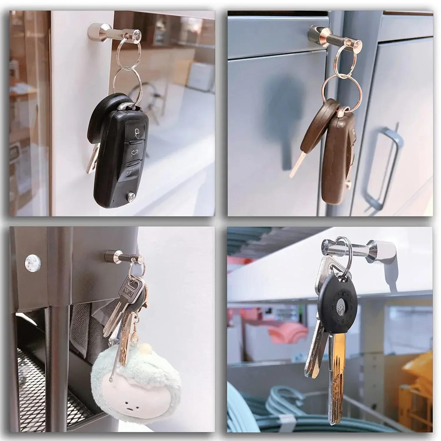 Porte-clés magnétique en métal Super puissant, roulement 4-24KG, contrôle des clés de voiture, annea