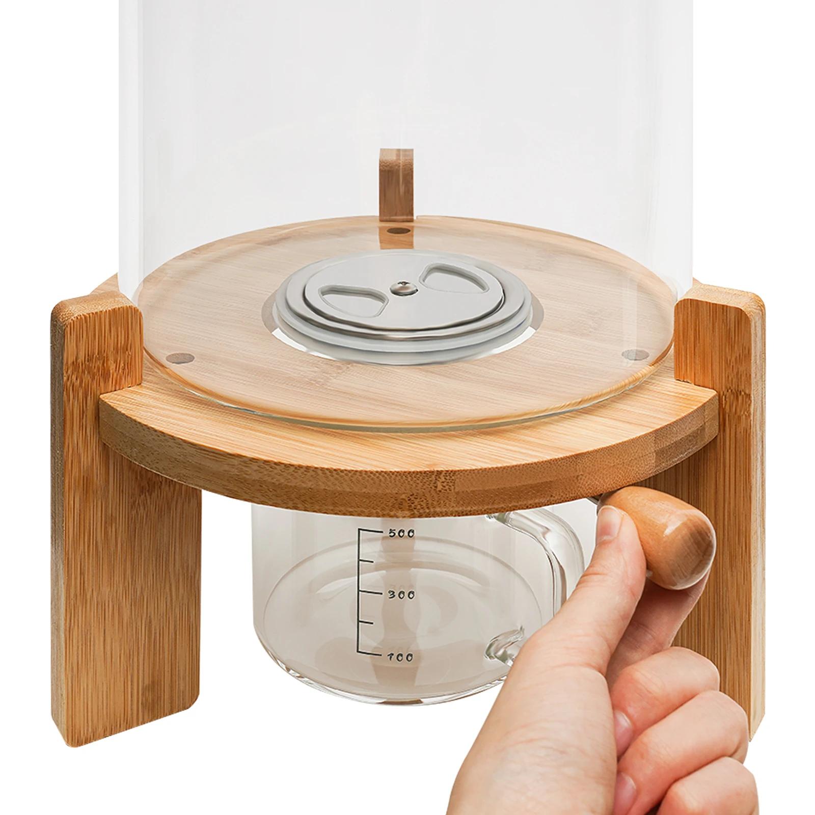 Récipient hermétique de stockage des aliments avec couvercle, kit de distributeur de maïs, haricots,