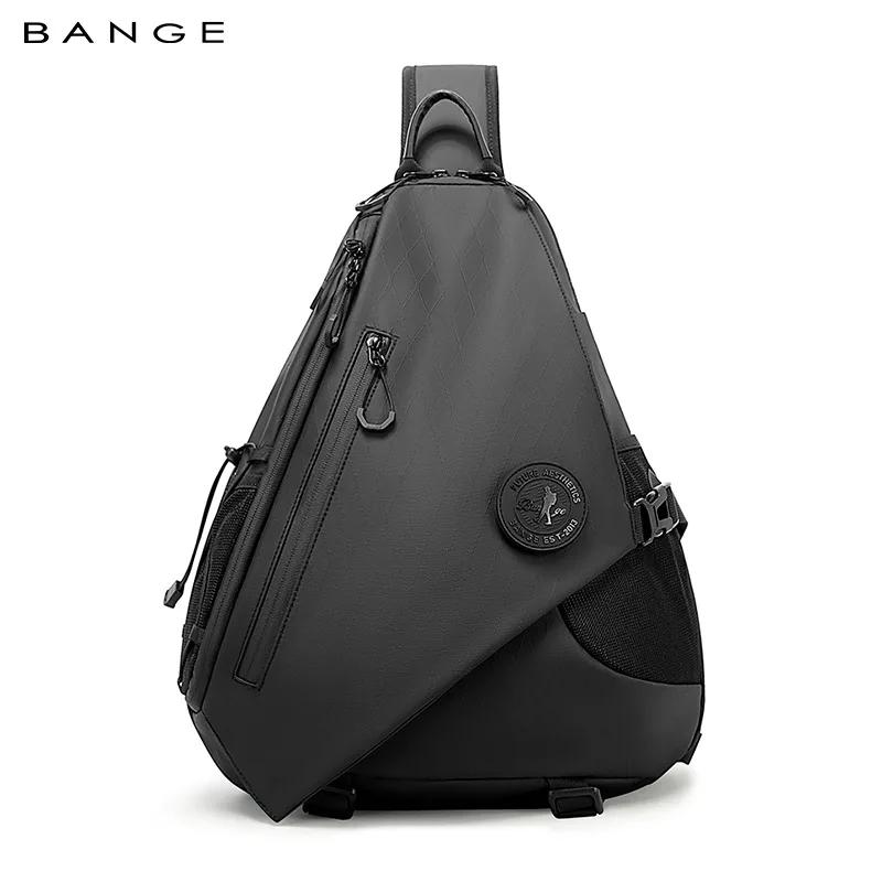 Bange hommes simple épaule mode léger bandoulière hommes étanche grande capacité sac de poitrine sac