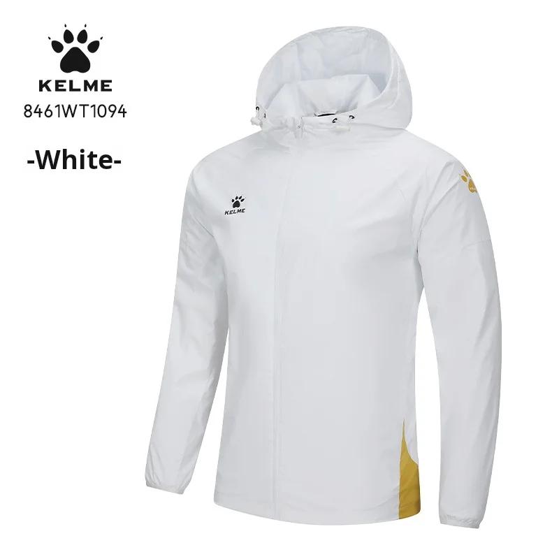 Veste de sport Kelme coupe-vent imperméable pour homme et femme - Football, course et plein air