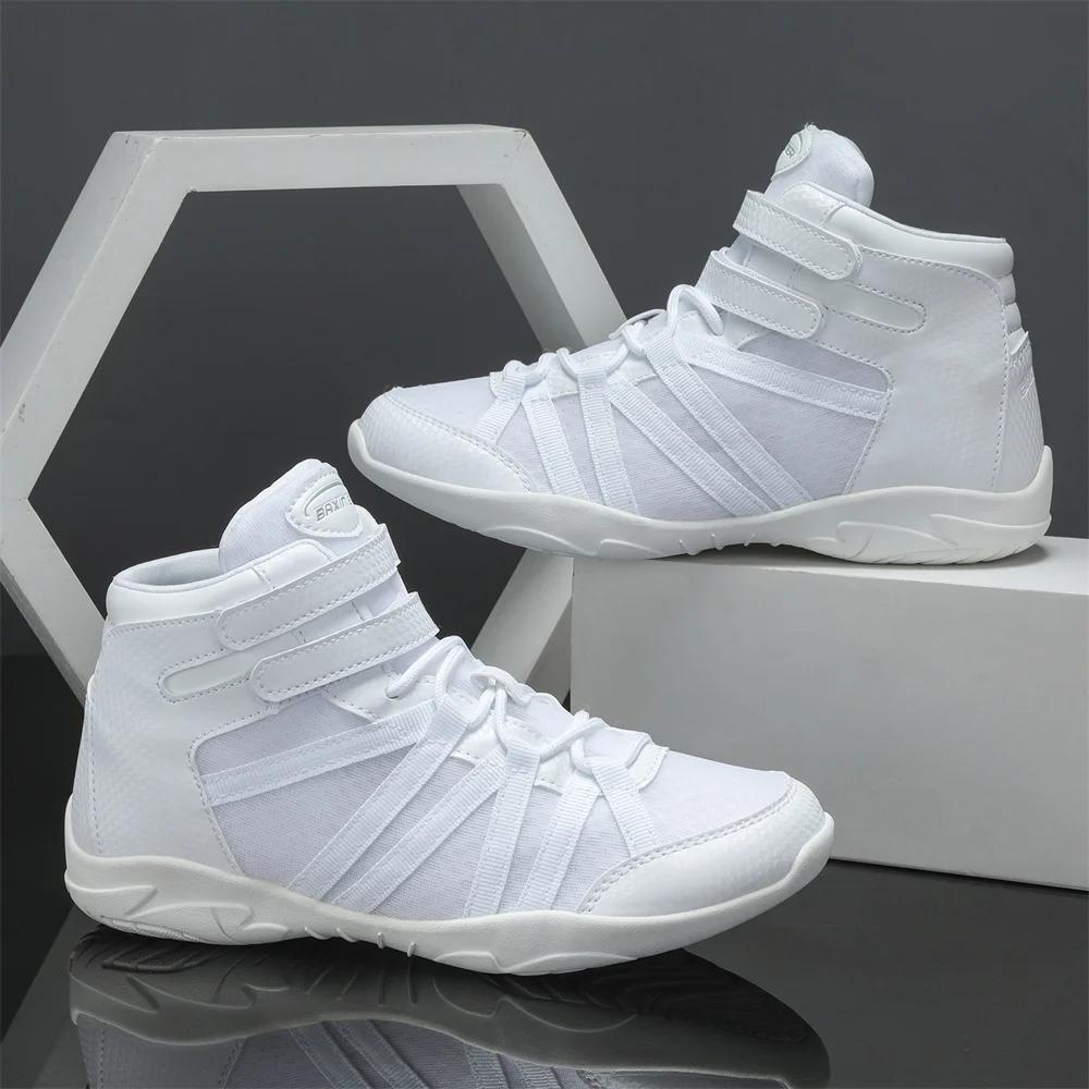 BAXINIER filles blanc haut Cheerleading chaussures léger jeunesse Cheer compétition baskets formatio