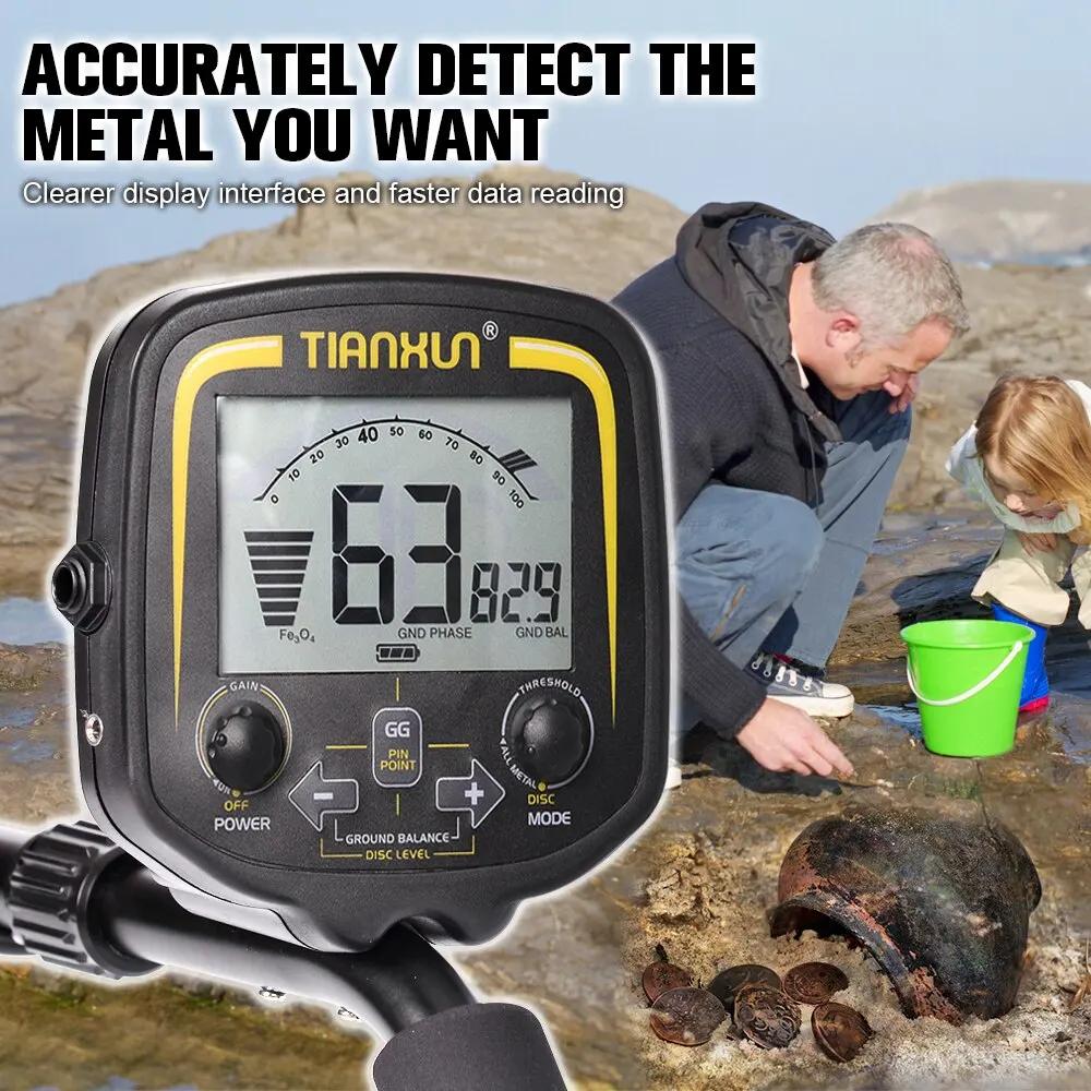 TX-850 Détecteur de Métaux EDF Professionnel Profondeur 2.5m Scanner Recherche Finder Or Détecteur W
