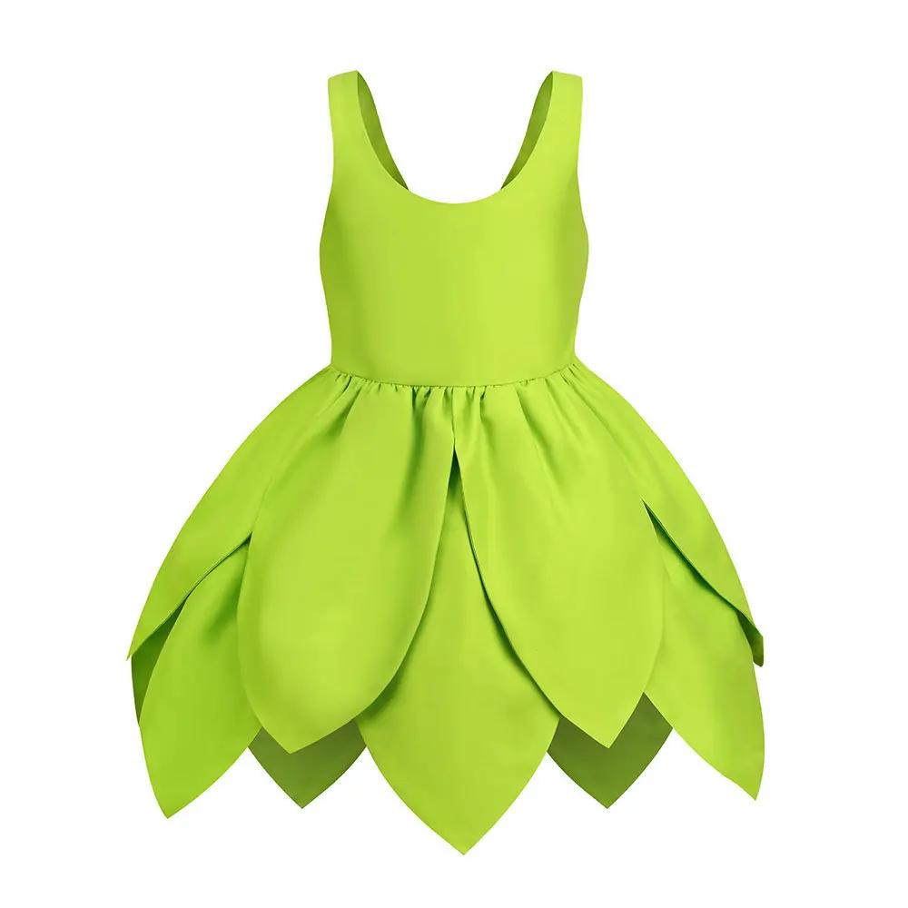 Miss Tinker Frock Cosplay Costume pour enfants, robe à bretelles, elfes, lutin nickel é, vêtements d