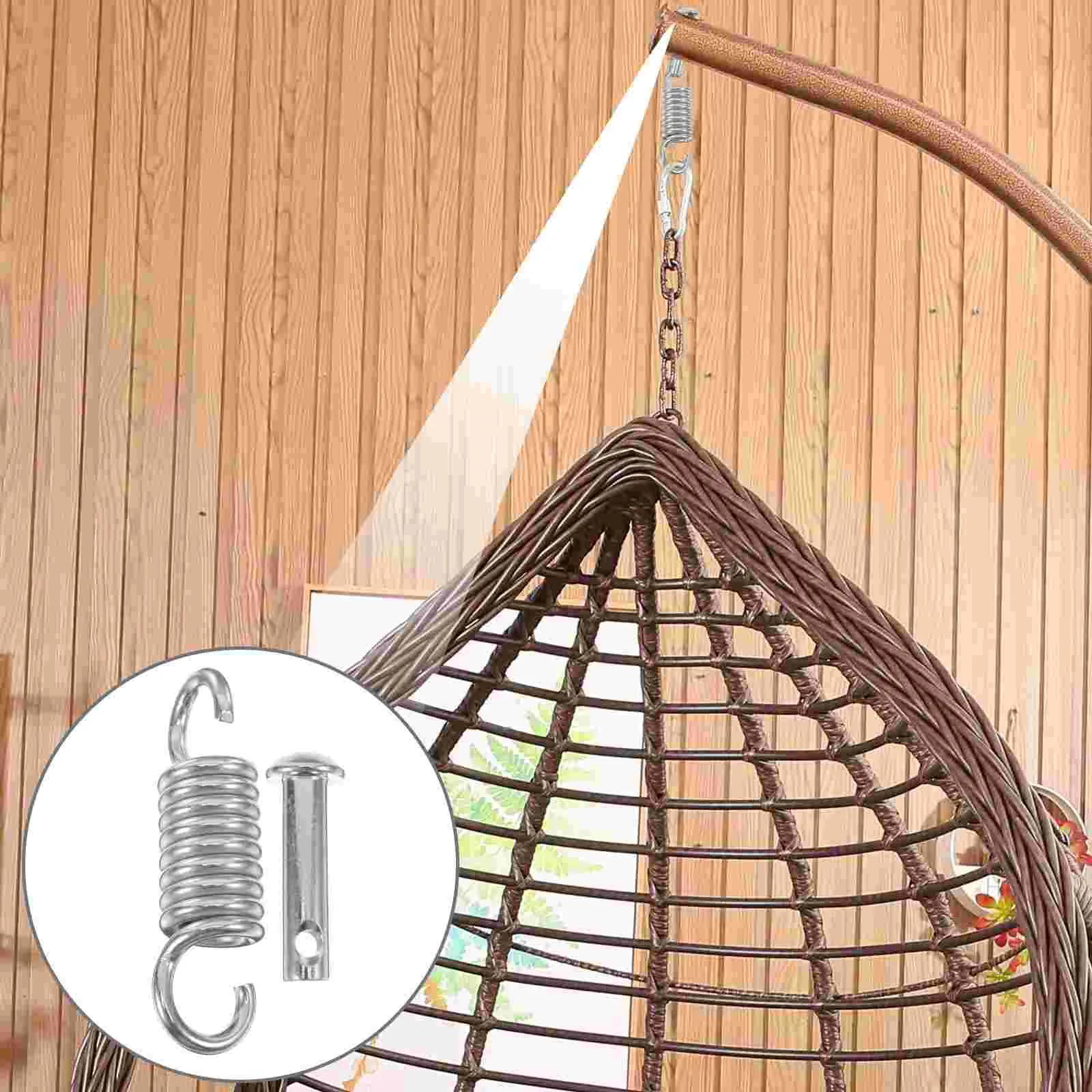 16Mm 70Mm broche 6 5Mm 34Mm 130Mm ressort balançoire cintre crochet Kit d'extension pour chaise oeuf