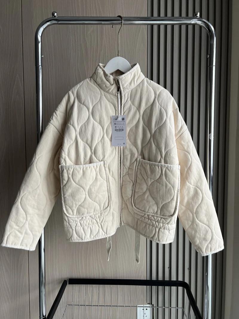 Manteau matelassé en polyester pour femme, nouvelle collection 2026, style vintage, en rayonne Lenzi