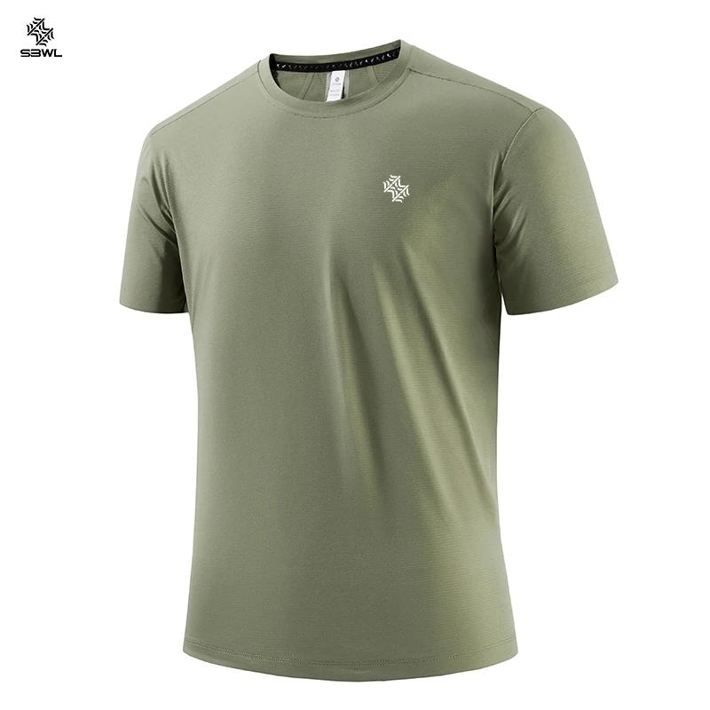 SBWL-T-shirt de randonnée en plein air pour homme, t-shirts de course à pied, perte de poids, fitnes