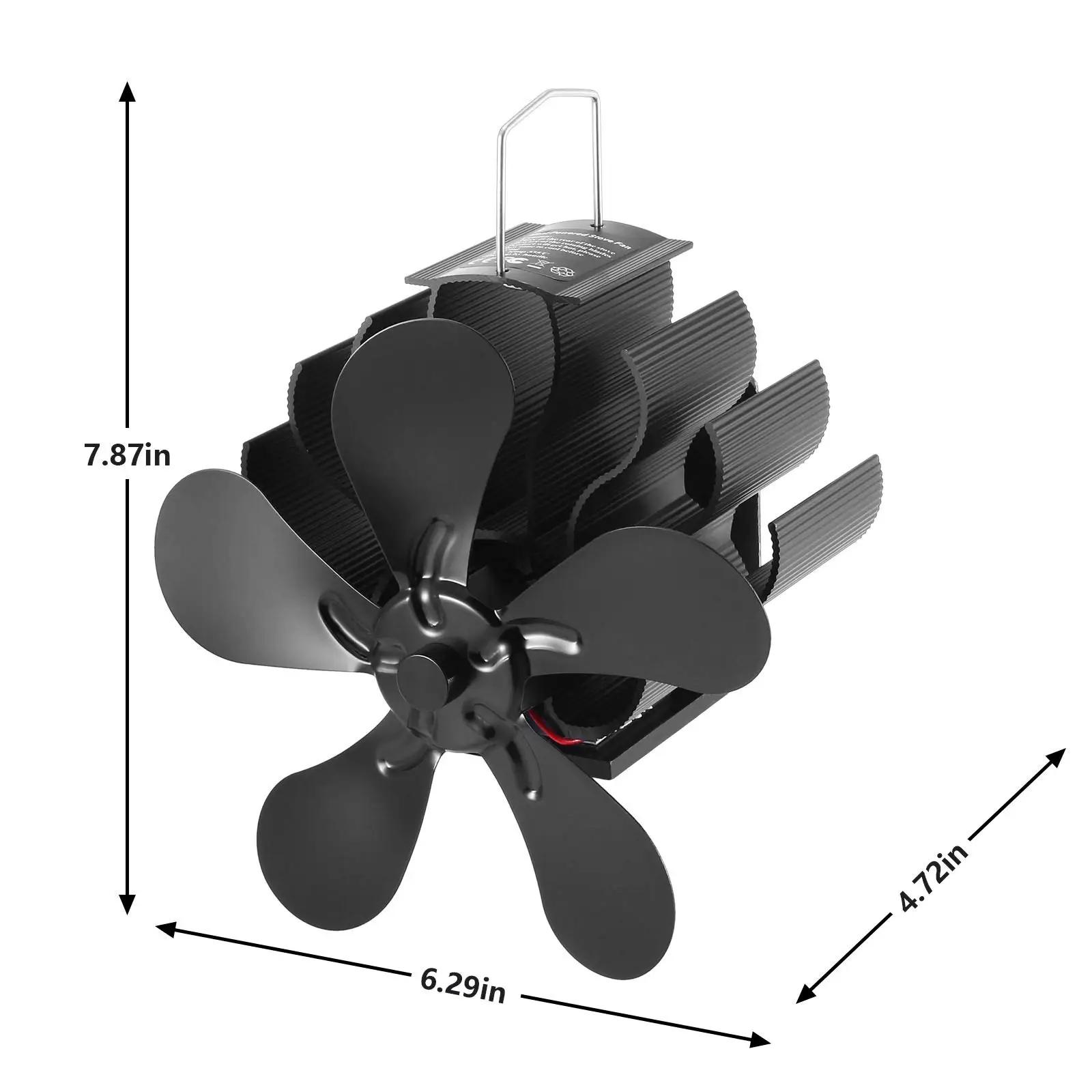 Ventilateur de cheminée sans électricité, ventilateur de poêle silencieux, ventilateur de poêle à bo