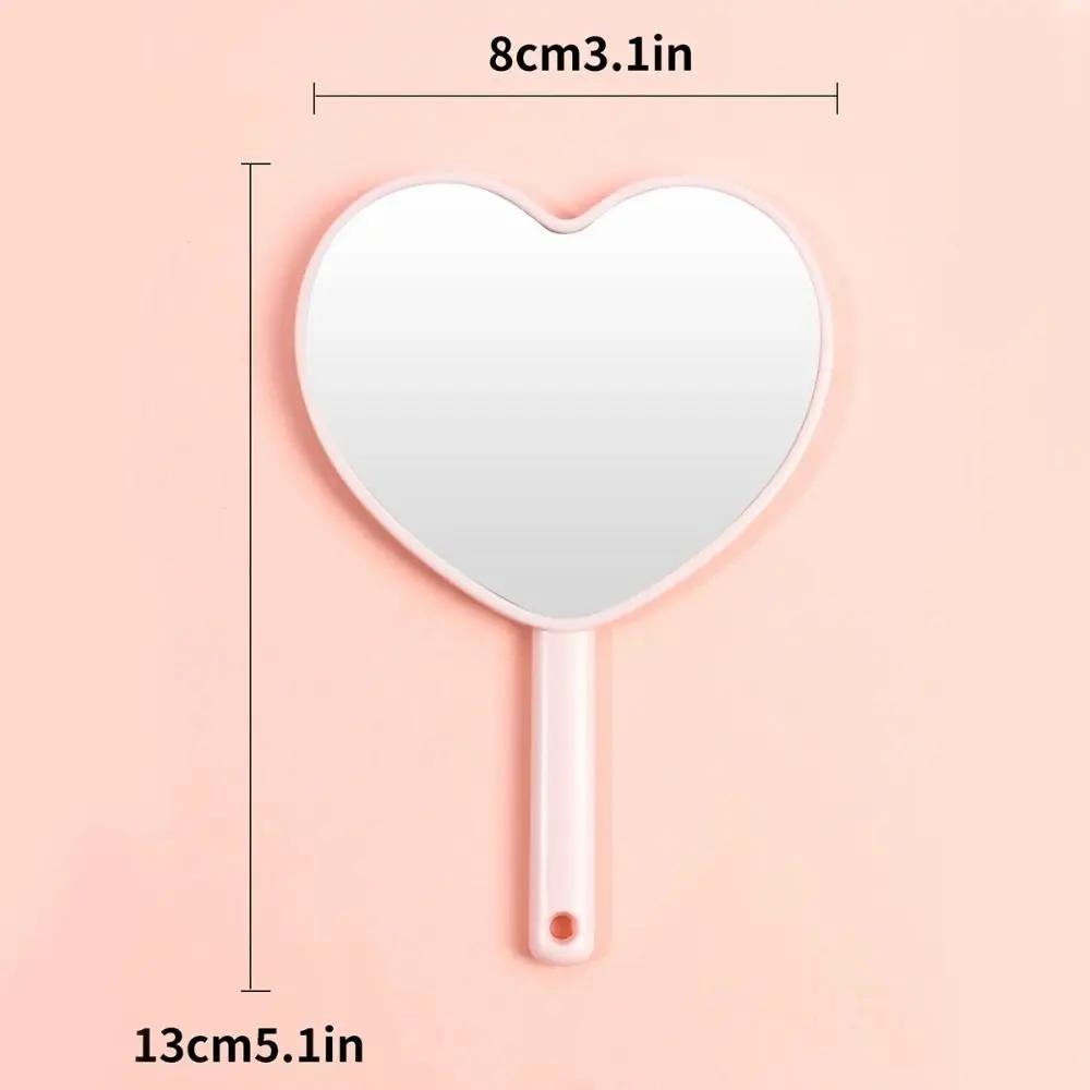 Miroir de maquillage de style Sweet Girl, mode, amour, déterminer, adapté au transport, mignon