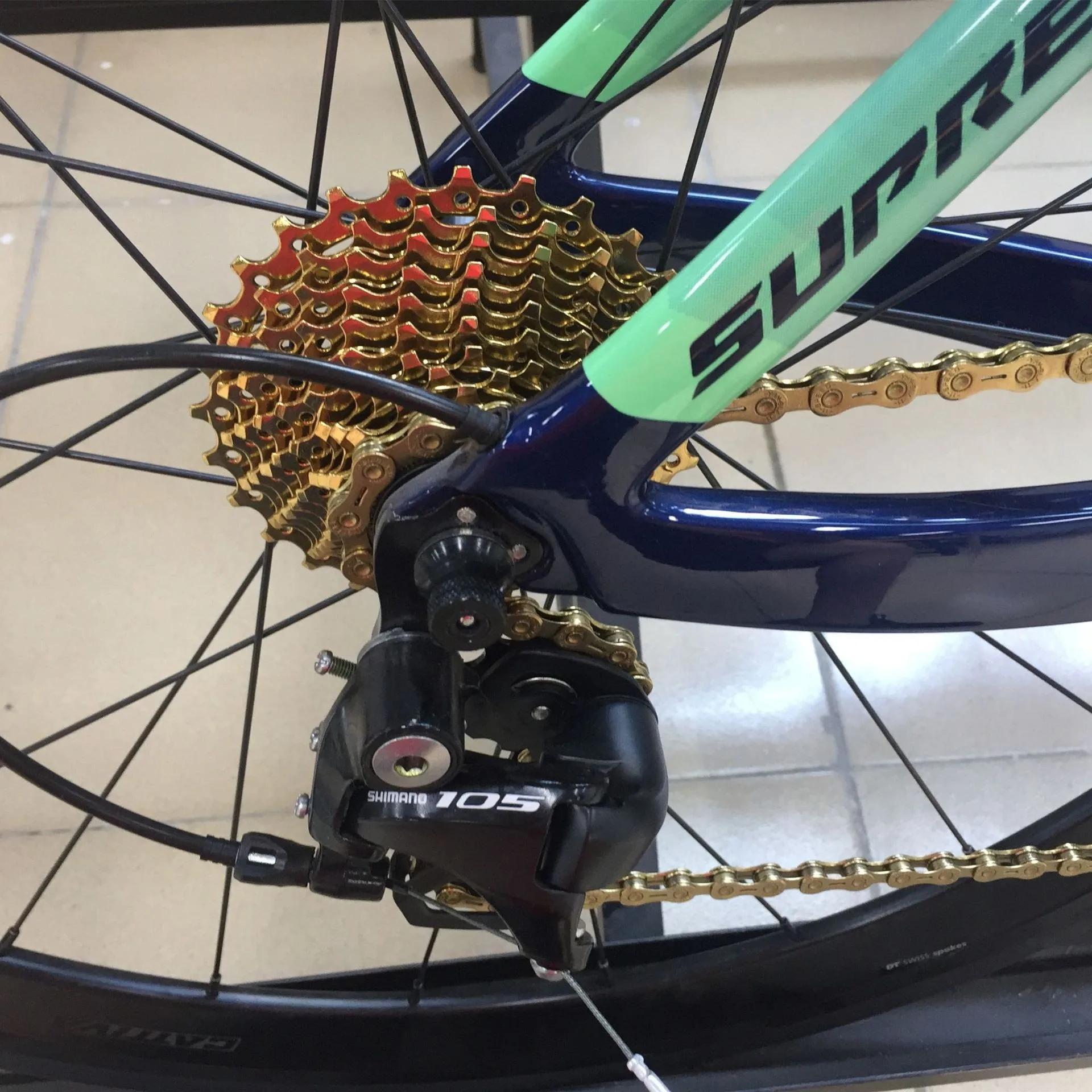 RACEWORK vélo de route 11 vitesses Cassette 28/32/34T vélo 12S roue libre or argent arc-en-ciel vola