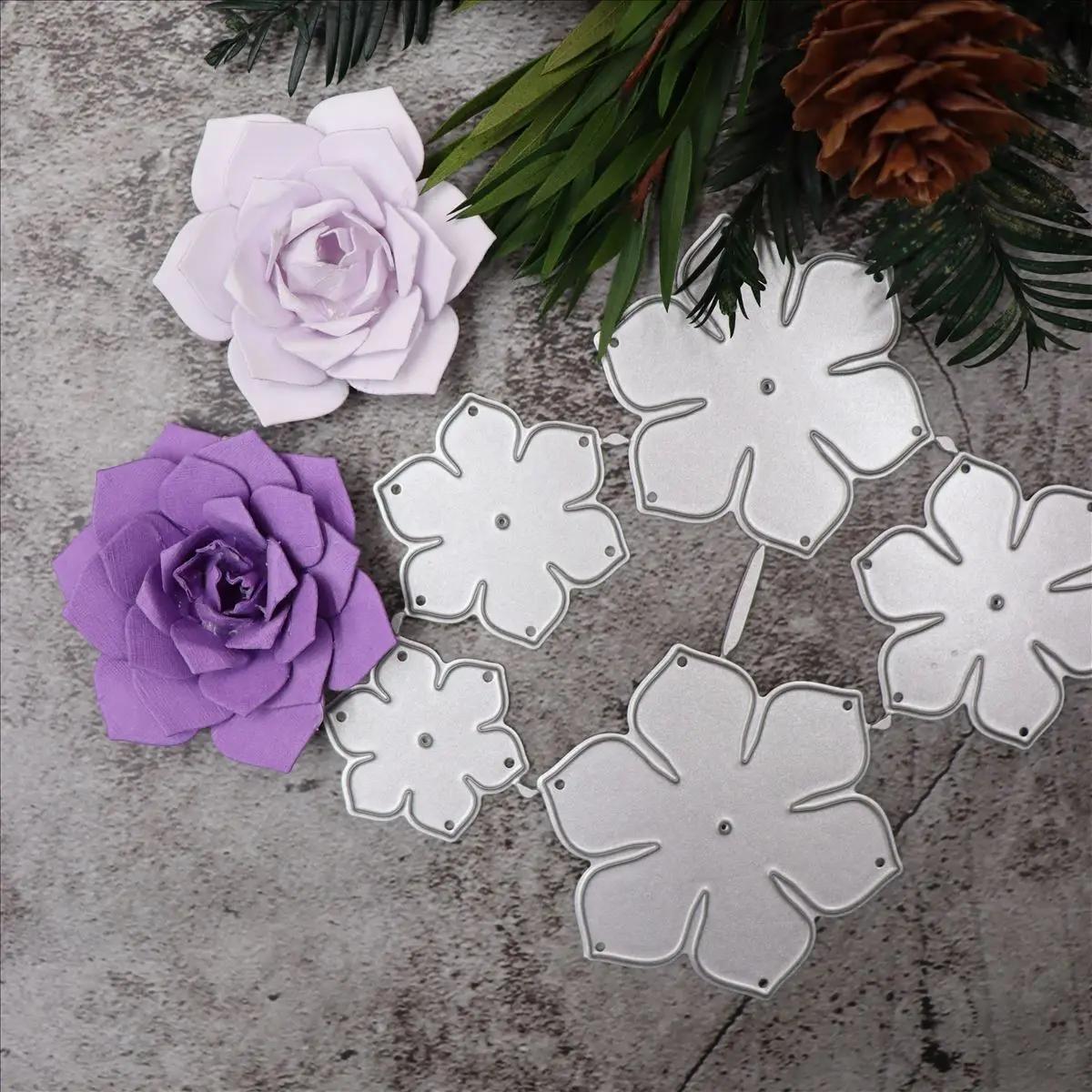 Matrices de découpe de pétales de fleurs de marguerite, pour bricolage, Scrapbooking, cartes de gauf