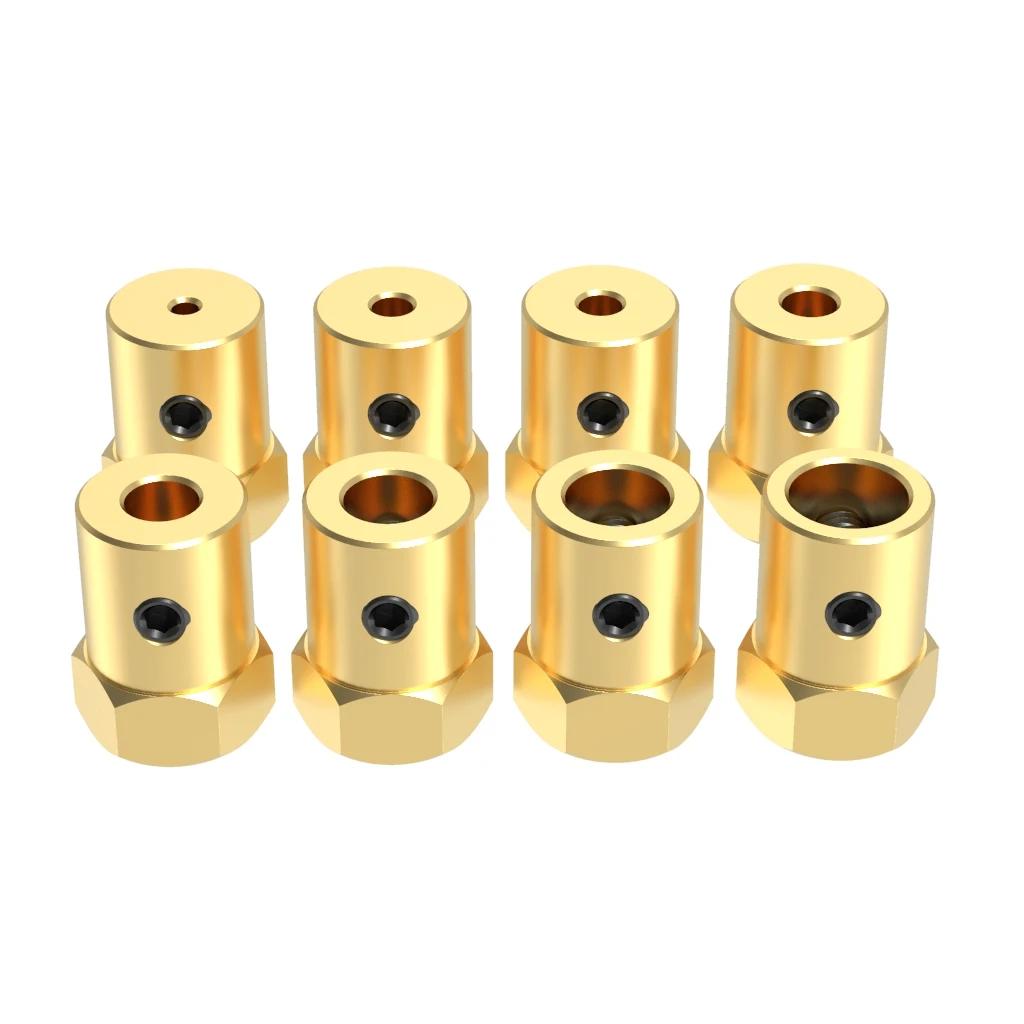 Connecteur de pneu hexagonal D12L18 12mm, couplage en laiton pour adaptateur hexagonal de broche 2/3