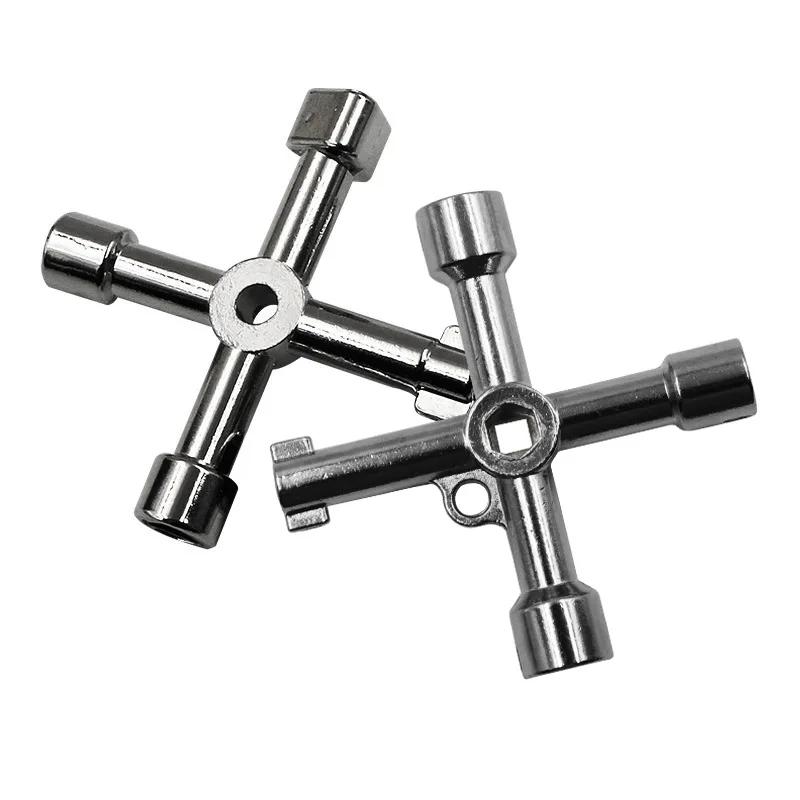 Clé Phillips à 4 voies, Mini Triangle interne universel multifonction, petite clé croisée, outils ma