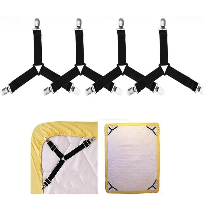 Attaches élastiques pour drap de lit, 4 pièces/lot, gadgets de support pour drap de lit, clip de cou
