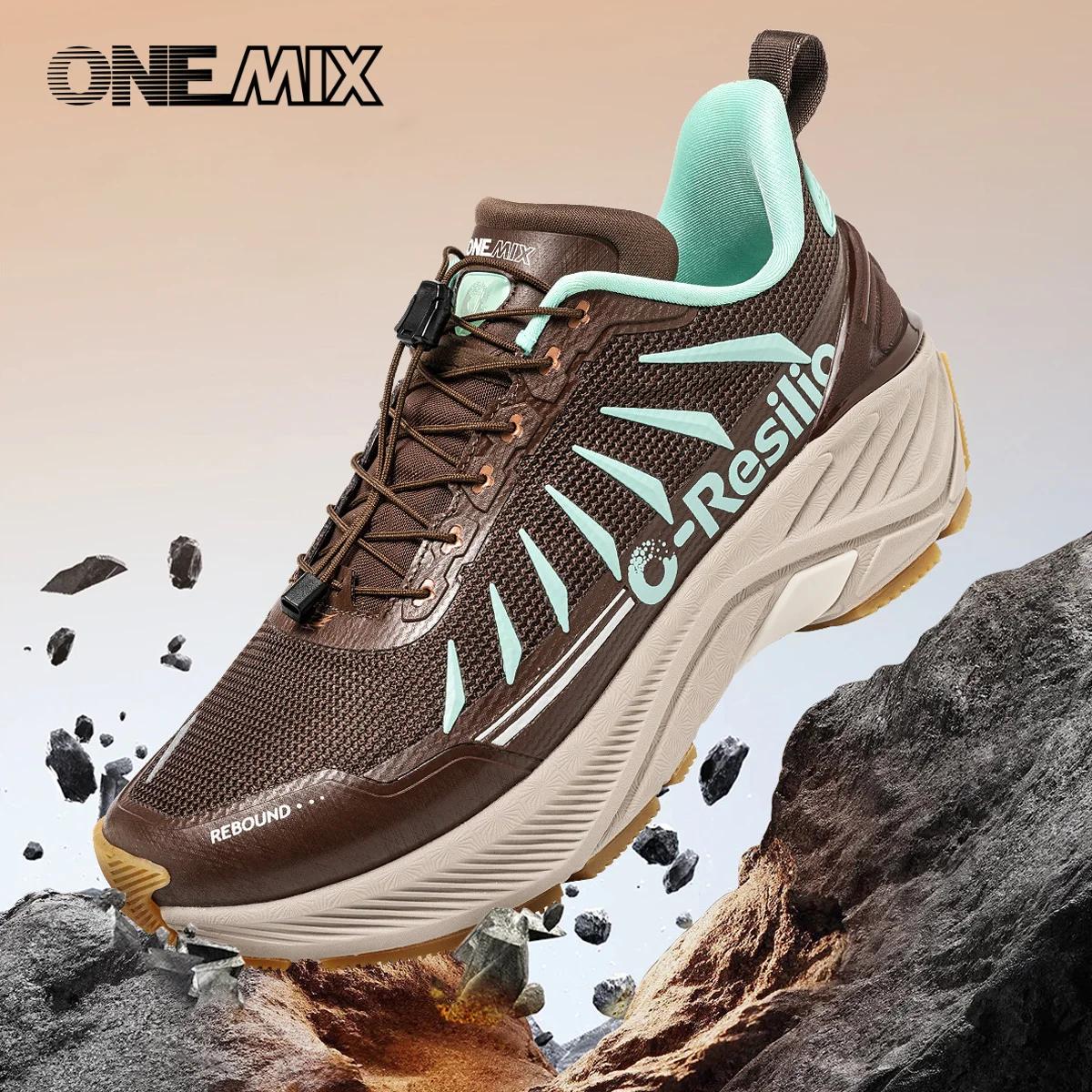 Chaussures de randonnée ONEMIX Outdoor Super Légères et Amorties pour Femmes et Hommes, Antidérapant