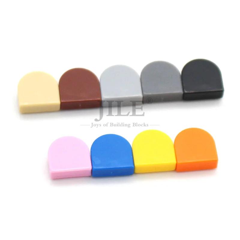 100 pièces Moc carrelage rond 1x1 demi-cercle étendu 24246 assemblage créatif blocs de construction